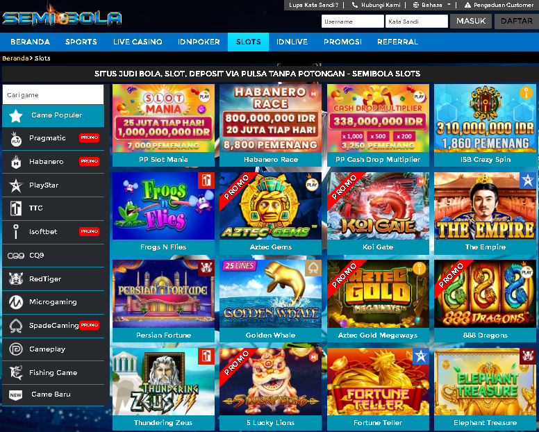 Agen Judi Slot Deposit Pulsa Terpercaya 2020